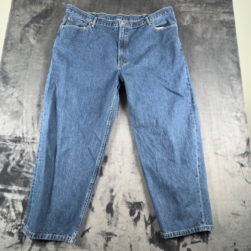 Levis 560 Comfort Fit Jeans Mens 46x30 Blue Loose Tapered Denim 2423